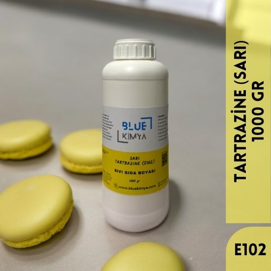 Sarı Sıvı Gıda Boyası Su bazlı Likit Tartrazine E102 Tartrazin